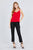 V-neck W/back Cross Strap Cami Woven Top