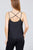 V-neck W/back Cross Strap Cami Woven Top