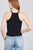 Halter Neck Cotton Spandex Rib Knit Top