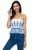 Boho Print Sleeveless Ruffle Top