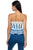 Boho Print Sleeveless Ruffle Top