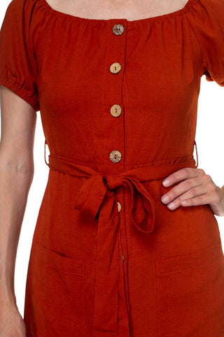 Button Down Midi Dress