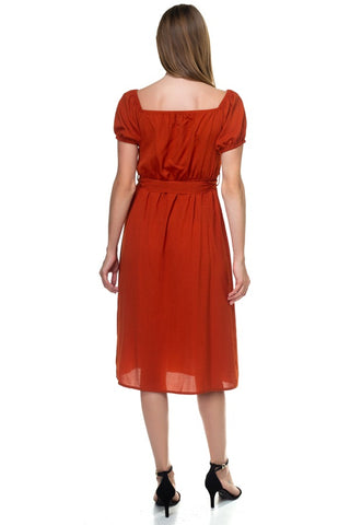 Button Down Midi Dress