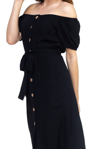 Button Down Midi Dress