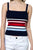 Stripe Sweater Cropped Top