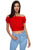Off Shoulder Embroidered Crop Top