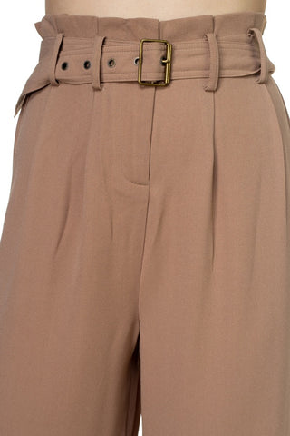 Belted Wide Leg Pants