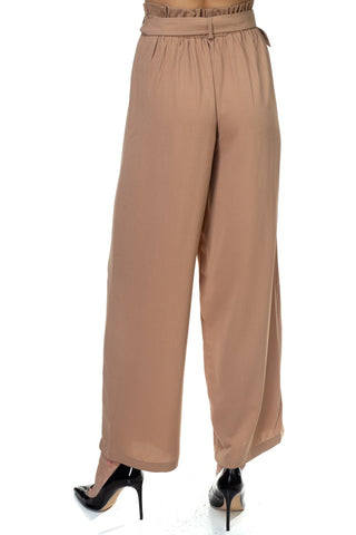 Belted Wide Leg Pants