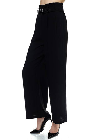 Belted Wide Leg Pants