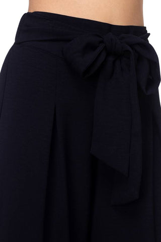 Belted Pleated Palazzo Pants