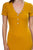 Ribbed Button Trim Mini Dress