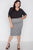 Plus Size Chiffon V-neck Solid Top