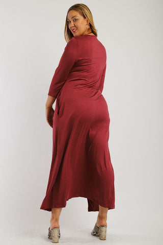 Solid Long Body Tunic Top