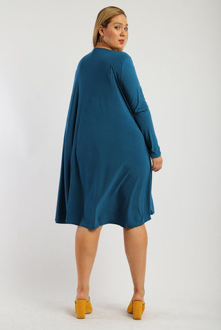 Solid, Loose Fit Dress