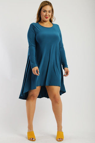 Solid, Loose Fit Dress