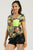 Print, Short Sleeves Tank Top
