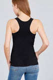 Racer Back Rib Tank Top