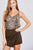 V-neck Back Cross Strap Animal Print Cami Woven Top
