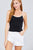 Double Round Neck Contrast Cami Top