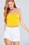 Back Open W/cross Strap Contrast Side Stripe Tue Top