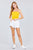 Back Open W/cross Strap Contrast Side Stripe Tue Top