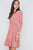 Blush Velvet Fit & Flare Long Sleeve Mini Dress