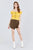 Short Sleeve Off The Shoulder Button Down Rayon Spandex Rib Knit Top