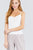 Front Button Down Detail Rayon Spandex Rib Cami Knit Top