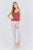Front Button Down Detail Rayon Spandex Rib Cami Knit Top
