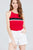 Halter Neck Color Block Knit Top