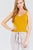 V-neck W/snap Button Detail Cami Rayon Spandex Heavy Rib Knit Top