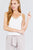 V-neck W/snap Button Detail Cami Rayon Spandex Heavy Rib Knit Top