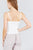 V-neck W/snap Button Detail Cami Rayon Spandex Heavy Rib Knit Top