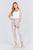 V-neck W/snap Button Detail Cami Rayon Spandex Heavy Rib Knit Top