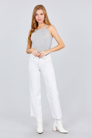 Halter Neck Knit Top