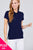 Classic Pique Spandex Polo Top