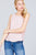 Sleeveless Round Neck Back Button Detail Woven Top