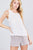 Sleeveless Round Neck Back Button Detail Woven Top