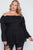 Plus Size Off-the-shoulder Flounce Top