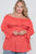 Plus Size Off-the-shoulder Flounce Top