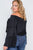 Plus Size Off-the-shoulders Bell Sleeve Top