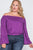 Plus Size Off-the-shoulders Bell Sleeve Top