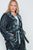 Plus Size Velvet Long Sleeve Trench Coat