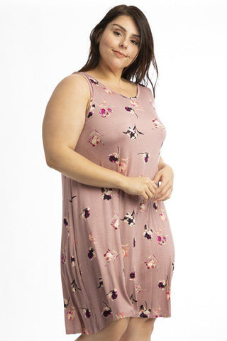 Sleeveless Summer Dress Featuring A Cross Back Detail