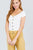 Short Sleeve Off The Shoulder Neckline Button Down Rayon Spandex Rib Knit Top