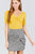Elbow Sleeve V-neck W/shirring Rayon Spandex Rib Knit Top