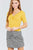 Elbow Sleeve V-neck W/shirring Rayon Spandex Rib Knit Top