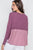 Berry Long Sleeve Knit Button-front Combo Cardigan