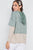 Dark Sage Combo Hooded Long Sleeve Sweater