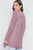 Mauve Knit Draped Front Long Sleeve Cardigan